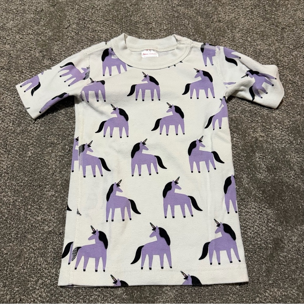 Hanna Anderson 100% organic cotton size 4/4t pajama set short sleeves and shorts - Picture 6 of 6